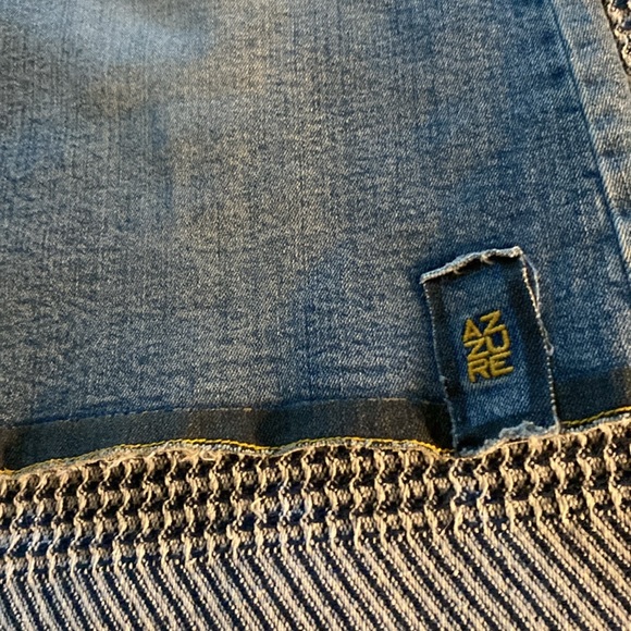 Azzure Denim Blue Jean Skirt, w/stretch size 12 - Picture 3 of 8